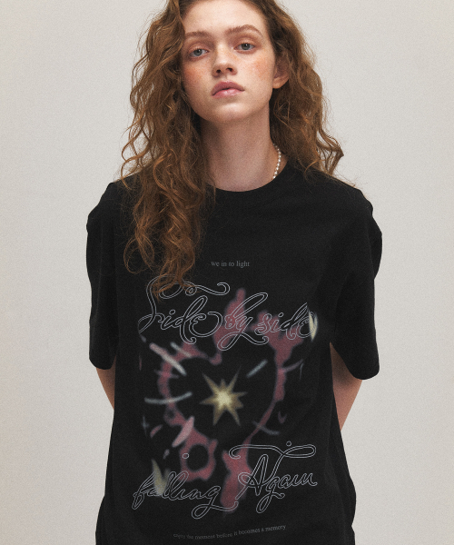 韓國 CPGN STUDIO DTP Falling Again Short Sleeve T-shirt Black