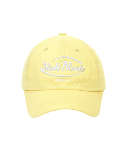 韓國 닉앤니콜(NICK&NICOLE) NICOLE ORIGINALS LOGO BALL CAP_LEMON