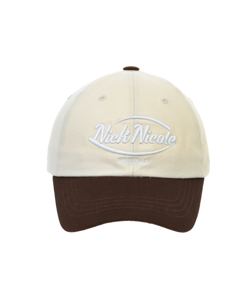 韓國 닉앤니콜(NICK&NICOLE) NICOLE ORIGINALS LOGO BALL CAP_BEIGE BROWN