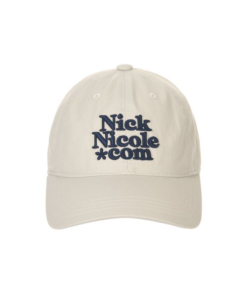 韓國 닉앤니콜(NICK&NICOLE) NN DOTCOM SIGNATURE BALL CAP_BEIGE GRAY 