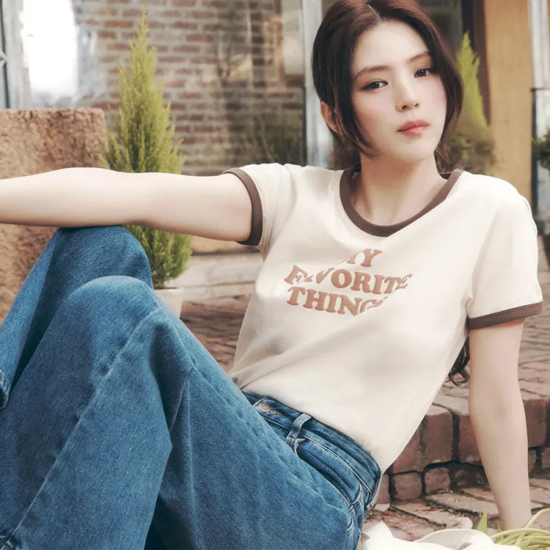 韓國 (FILA) - [MY T-shirt] Ringer T-shirt Brown_FS252RS01F002_217