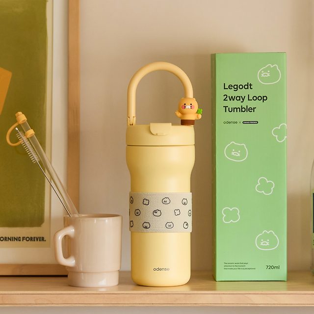 韓國 Odense × Kakao Friends 聯名款 兩用玻璃杯 720mL [春植]