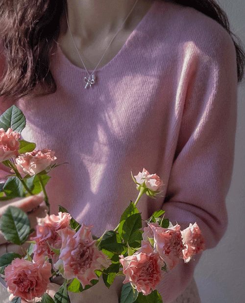 leelin - [로이튼 스프링리본 데일리 목걸이]♡韓國女裝頸飾