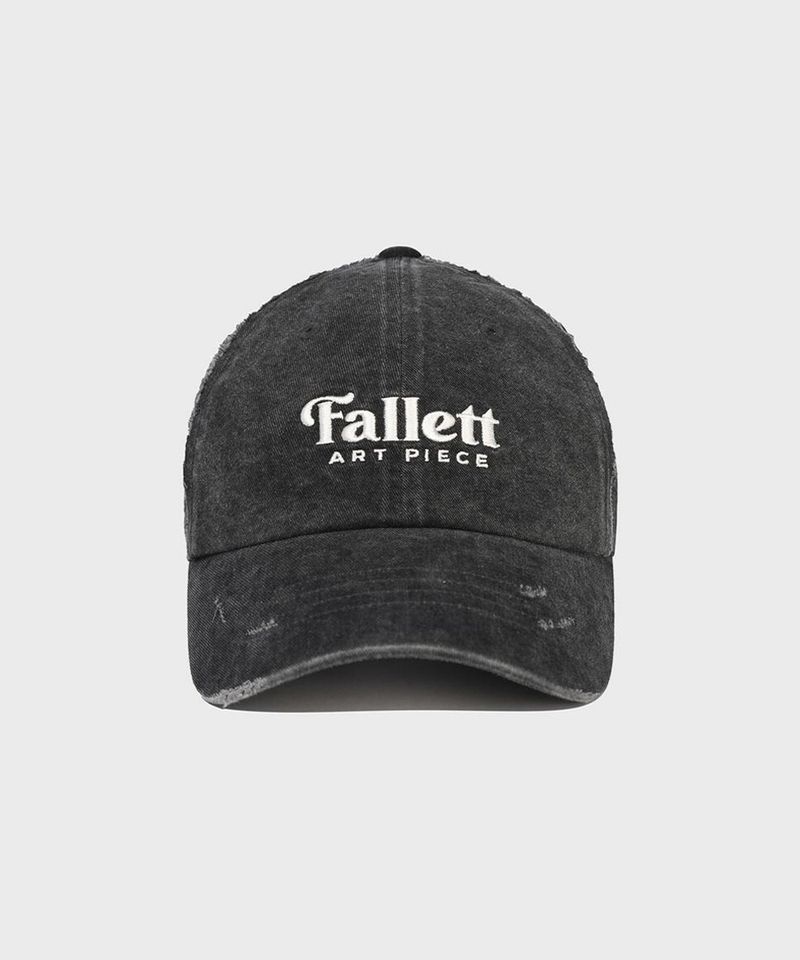 ［韓國限時優惠！］FALLETT - 損壞棒球帽炭灰色