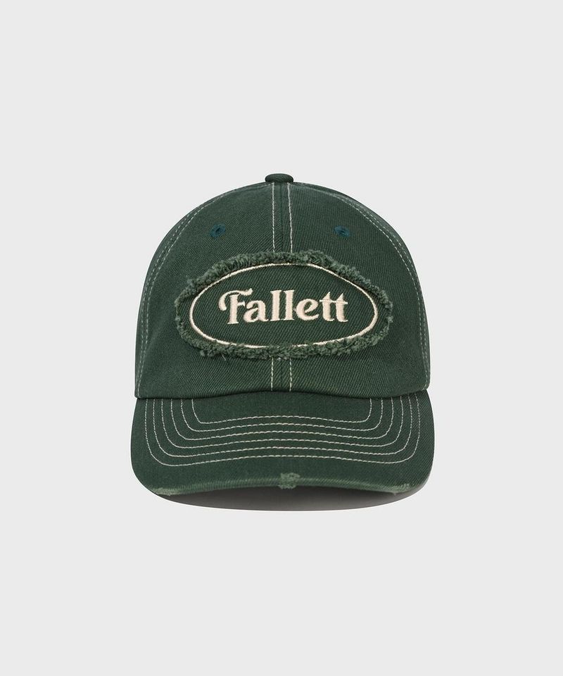 ［韓國限時優惠！］FALLETT - 復古棒球帽綠色