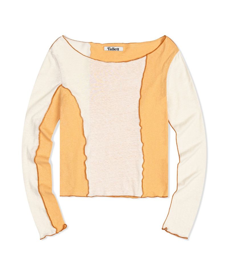 ［韓國限時優惠！］FALLETT - 長袖T恤橙色
