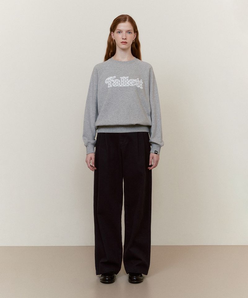 ［韓國限時優惠！］FALLETT - 雙褶棉褲