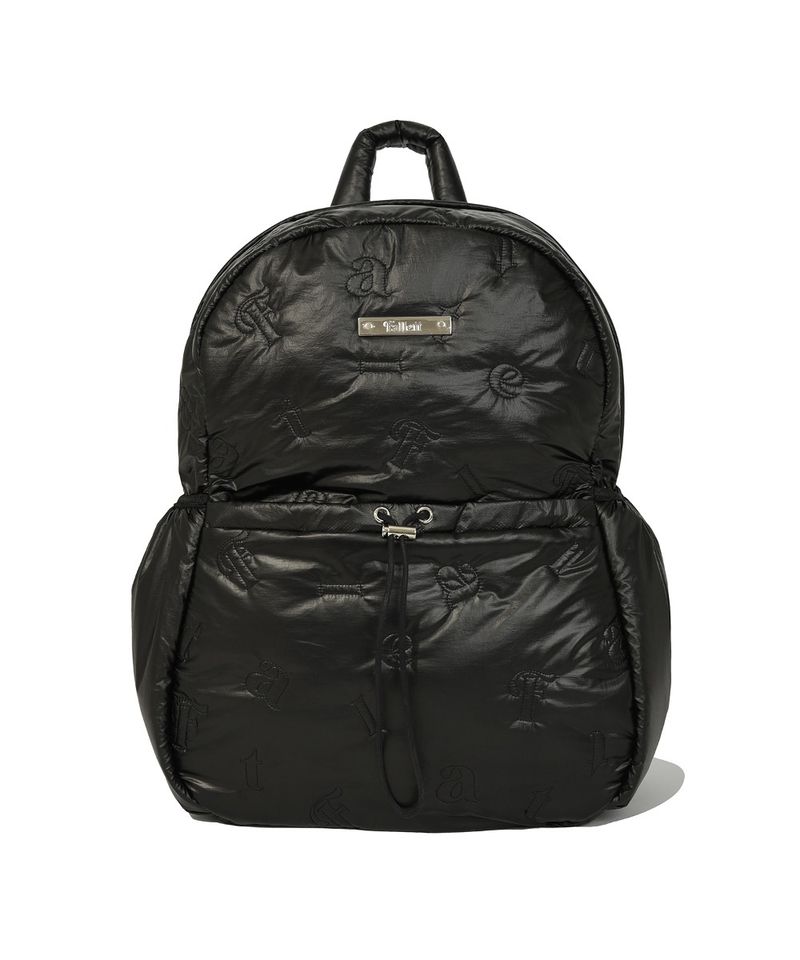 ［韓國限時優惠！］FALLETT - 字母拼接背包黑色