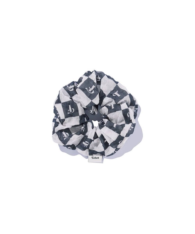 ［韓國限時優惠！］FALLETT - 棋盤格髮圈黑色