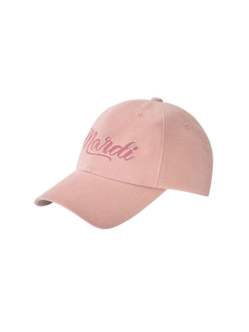 韓國 Mardi Mercredi - CAP MARDI CHAIN VINTAGE LOGO_PINK
