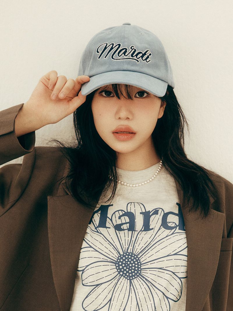 韓國 Mardi Mercredi - CAP MARDI CHAIN VINTAGE LOGO_BLUE
