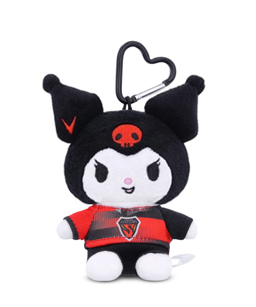 韓國 K聯賽 × 三麗鷗角色 絨毛吊飾鑰匙圈 - Kuromi