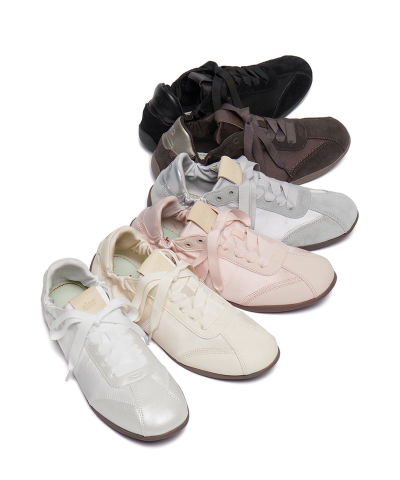 韓國 rockfish-weatherwear - SCRUNCH LACEUP FLAT SNEAKERS - 6 colors