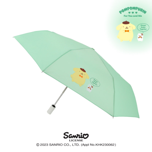 韓國 SANRIO CHARACTERS Pompompurin 55 Bef 全自動雨傘 MUHKU70041 