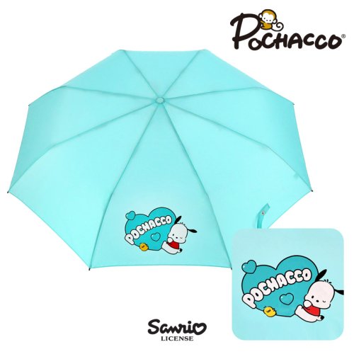 韓國 SANRIO CHARACTERS Pochaco 55 心形三層傘 LUHKU30010