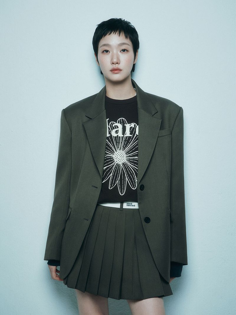 Mardi Mercredi - WOOL OVERSIZED SINGLE JACKET_BROWN