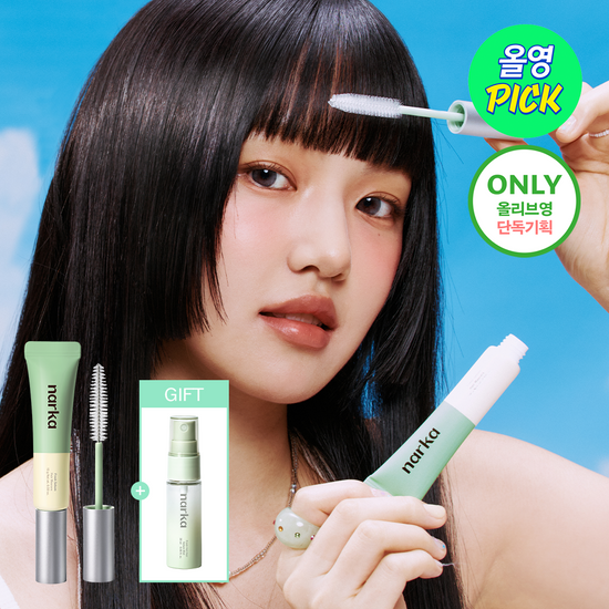 韓國 Olive Young 特別優惠套裝 - NARKA 清新控油髮絲 Mascara(贈控油噴霧)