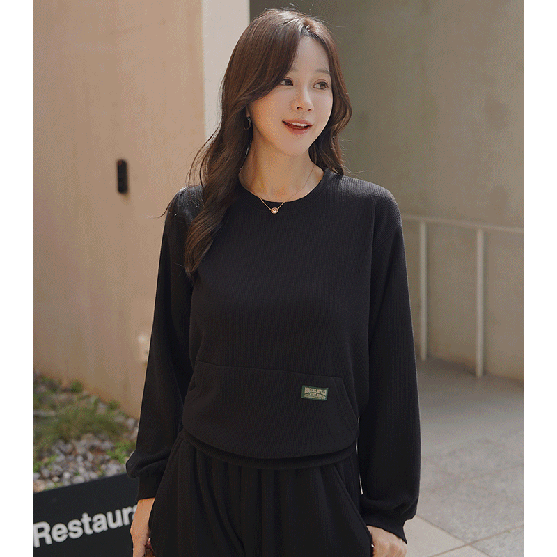 clicknfunny - 클릭앤퍼니 - 켄딧 패치맨투맨♡韓國女裝上衣