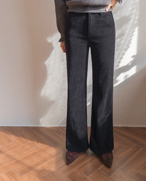 leelin - [[STAY 핫소재 한겨울 한파걱정NO][겉피치기모] [속기모] 로파네 체형보완 부츠컷 데님팬츠 [size:S,M,L]]♡韓國女裝褲