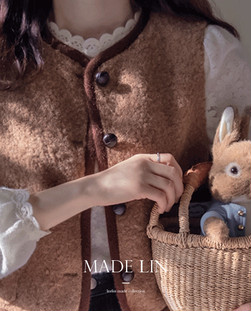 leelin - [[신상특가 7천원 할인]MADE LIN 블레르 포켓 뽀글이 베스트[size:F(5566)]]♡韓國女裝外套