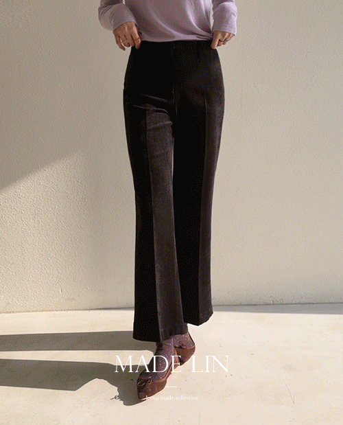 leelin - [[신상특가 6천원 할인]MADE LIN 포메이 쫀쫀 부들양기모 세미부츠컷 팬츠 [size:S,M,L]]♡韓國女裝褲