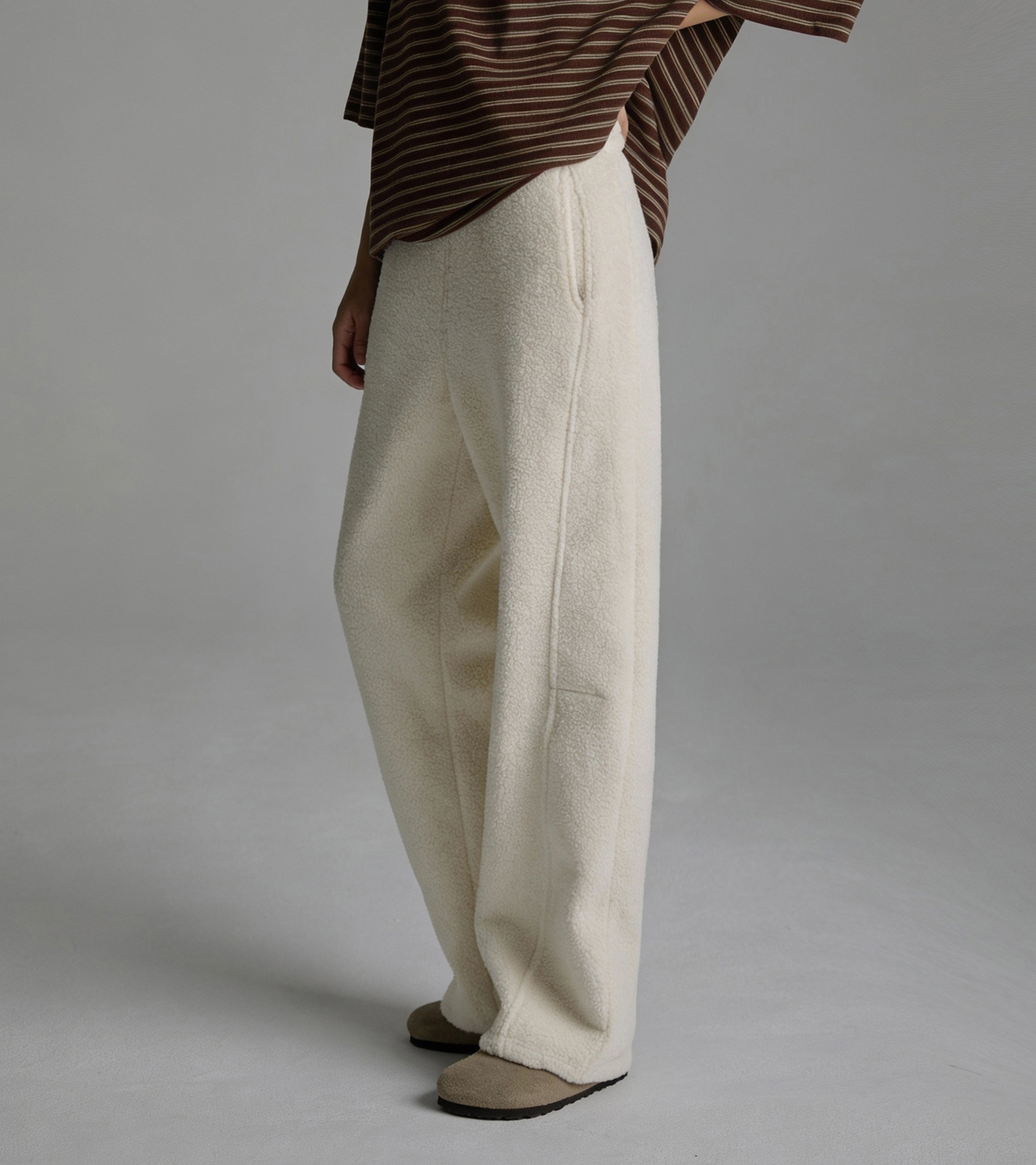 roompacker - 무료배송[RR]퍼스트 절개 플리스 팬츠♡韓國女裝褲