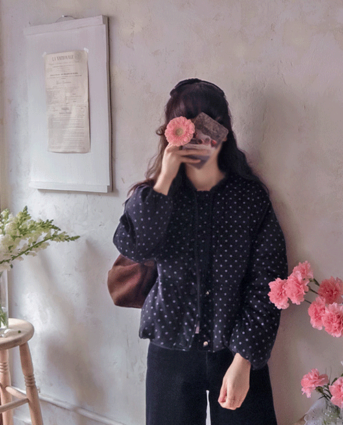 leelin - [[LABEL] 크랜츠비 러브리본 따숨 부드런 코듀로이 폭닥패딩 [size:F(5566)] ]♡韓國女裝外套