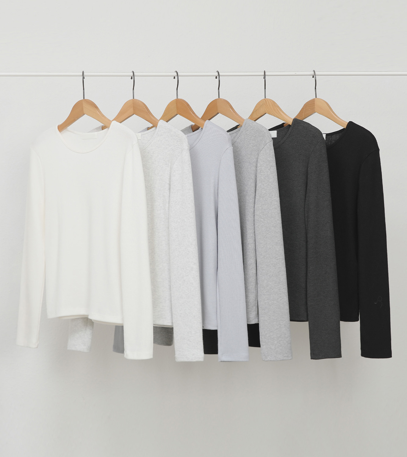 roompacker - 미오 골지 레이온 스판 티셔츠♡韓國女裝上衣