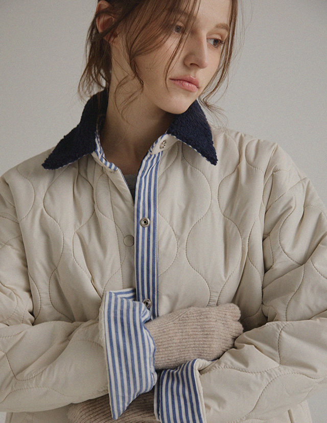 roompacker - 뮤츠 S/T 덤블 누빔 패딩♡韓國女裝外套