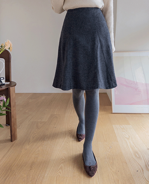 leelin - [[울 50%] 벨라 앞절개 미디스커트 [size:F(5566반)]]♡韓國女裝裙