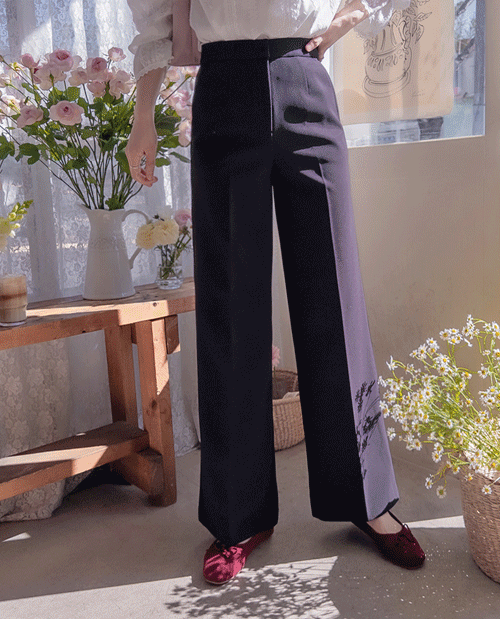 leelin - [클로빈스 치즈스판 찰랑 여리핏 히든밴드 팬츠 [size:S,M,L]]♡韓國女裝褲