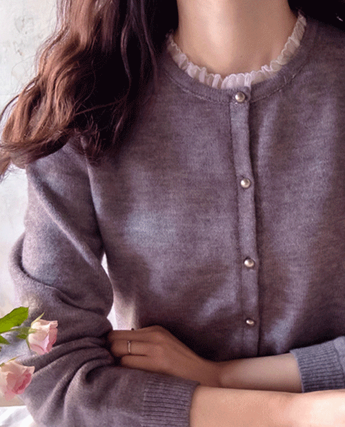 leelin - [조이러블리 샤링넥 코지스판 세련미 가디건 [size:F(5566)]]♡韓國女裝外套