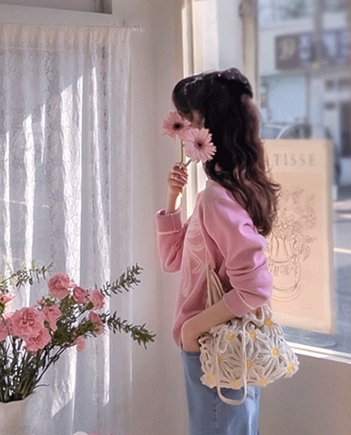 leelin - [젠느벨라 리본포인트 따스미 부드런 니트 [size:F(5566)]]♡韓國女裝上衣