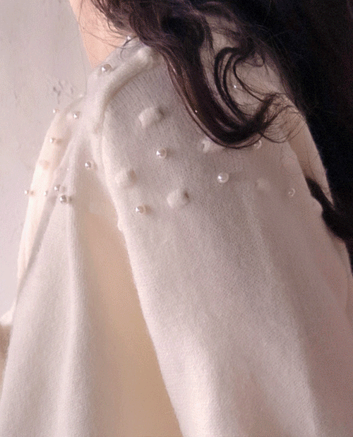 leelin - [모션진주 입체적패턴 따스미 단아한 니트[size:F(5566)]]♡韓國女裝上衣