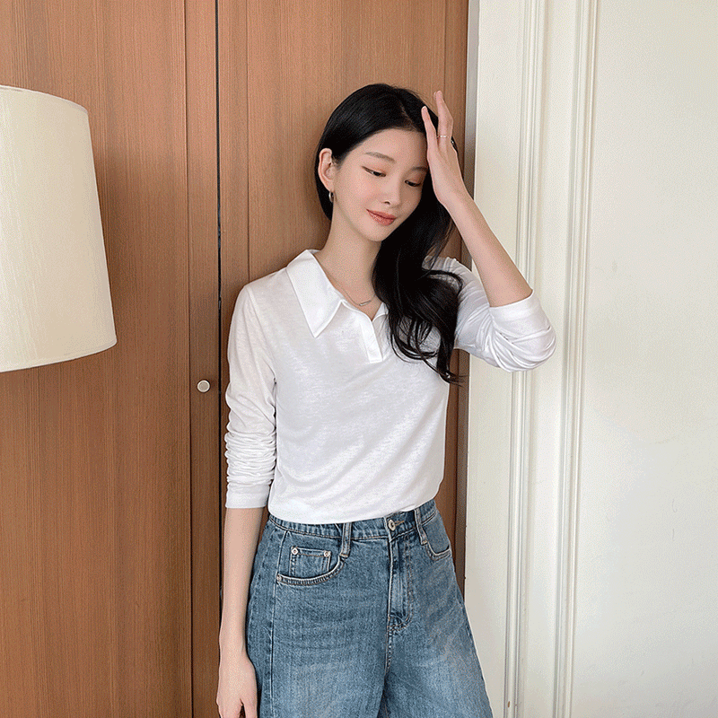 clicknfunny - 클릭앤퍼니 - 케일디 카라티셔츠♡韓國女裝上衣