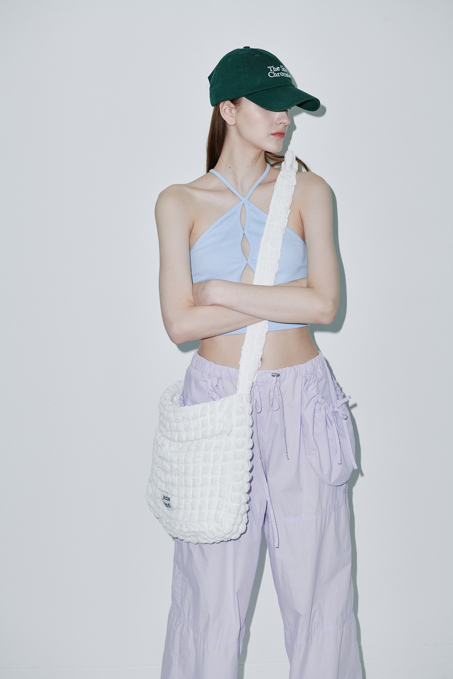韓國JEDREFEB5 - Croiffle crossbody bag_white