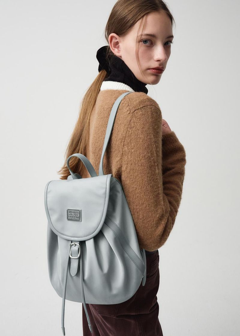 バックパック・リュック Marithe + Francois Girbaud CLASSIC LOGO BUCKLE BACKPACK gray 4,0466745b9e6810