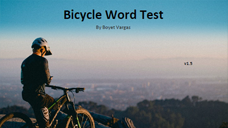 Boyet Vargas 的自行車單字測驗電子書下載